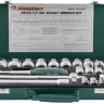 Набор головок торцевых 1/2"DR 8-34мм 28предметов S04Н4728S Jonnesway 47534 купить в Новом Уренгое