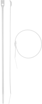 Кабельные стяжки белые КОБРА с плоским замком нейлоновые пакет серия ПРОФЕССИОНАЛ купить в Новом Уренгое