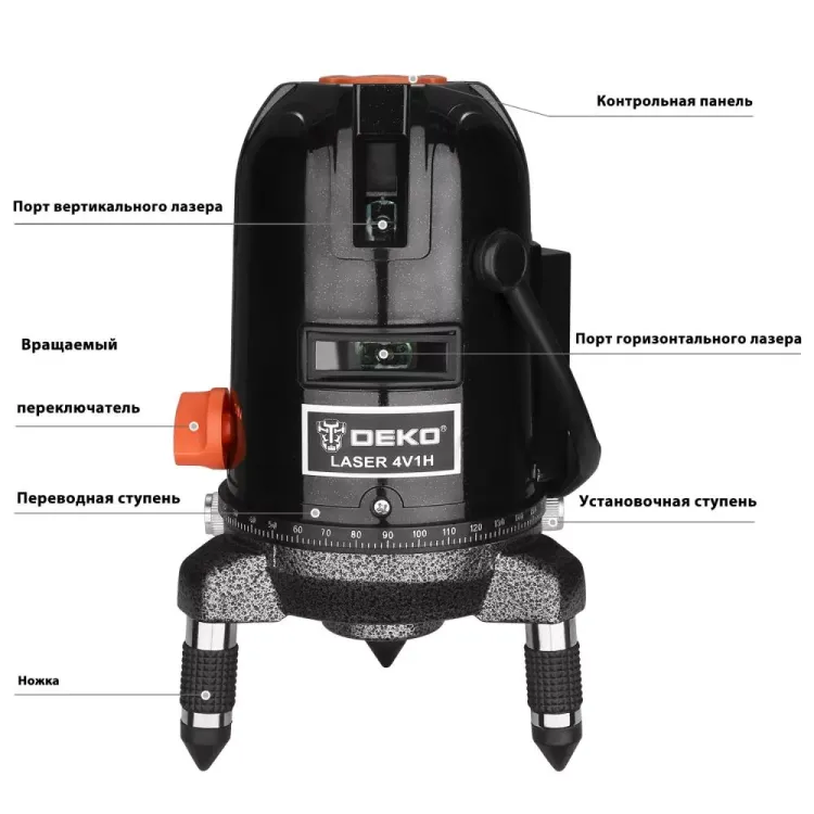 Уровень лазерный DEKO LL57GA, 065-0281 купить в Новом Уренгое