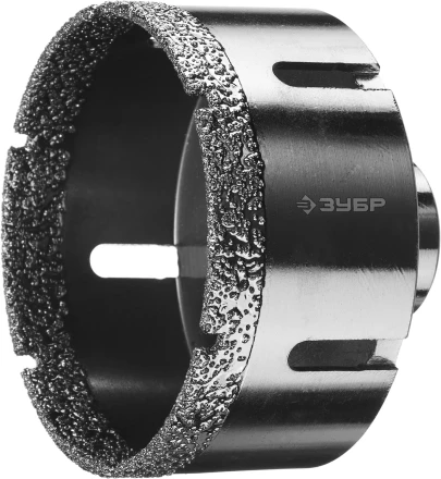 Алмазная коронка ЗУБР &quot;ПРОФЕССИОНАЛ&quot; универсальная для УШМ, сухое сверление, алмазы на вакуумной пайке,  посадка М14, d=83мм 29865-83 купить в Новом Уренгое