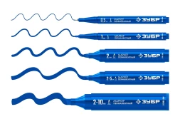 ЗУБР МП-300 синий, 2 мм перманентный маркер (06322-7)