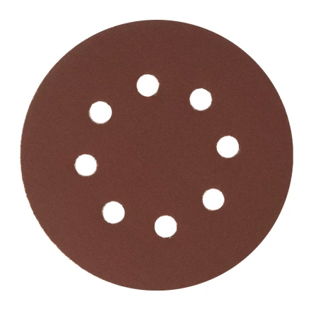 Круг абразивный на ворсовой подложке под &quot;липучку&quot;, перфорированный, P 240, 125 мм, 5 шт Сибртех 738117 купить в Новом Уренгое