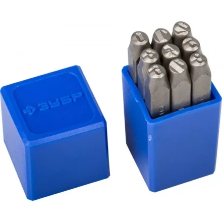 Клейма ЗУБР цифровые арабские, шрифт 5мм 21501-05_z01 купить в Новом Уренгое