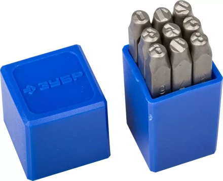 Клейма ЗУБР цифровые арабские, шрифт 5мм 21501-05_z01 купить в Новом Уренгое