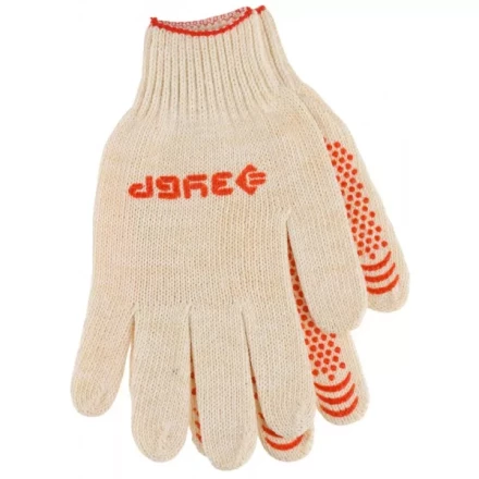 Перчатки ЗУБР &quot;МAСTEP&quot; трикотажные, 7 класс, х/б, с защитой от скольжения, L-XL, 3 пары 11456-K3 купить в Новом Уренгое