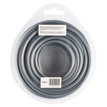 Леска для триммера армированная алюминием квадратная Denzel 3,0мм х 15м, блистер ALUFLEX 96836 купить в Новом Уренгое