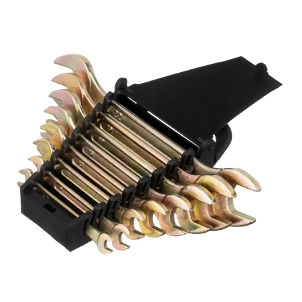 Набор ключей рожковых 6-22 мм, 8 шт, желтый цинк Сибртех 15280 купить в Новом Уренгое