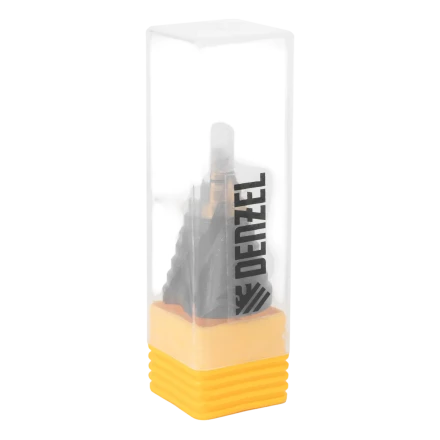 Сверло ступенчатое Denzel 723605, 9-12-15-18-21-24-27-30-33-36 мм, Р6М5, 6-гр. хвостовик купить в Новом Уренгое