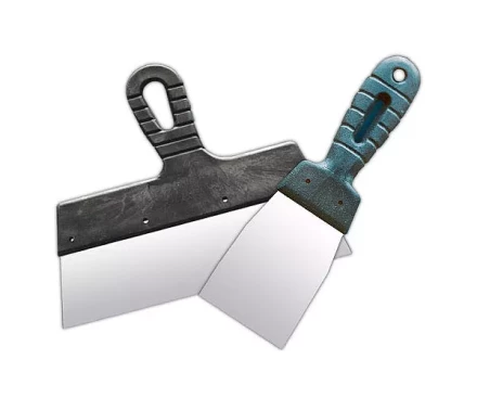 Набор шпателей из нержавеющей стали 100 мм и 350 мм пластмассовая ручка 2 шт СИБРТЕХ 85487 купить в Новом Уренгое