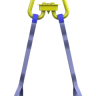Строп текстильный двухветвевой 2СТ 1.25 т L=1.5 м SF6 30 мм Звено РТ-3 купить в Новом Уренгое