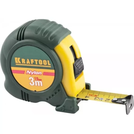 Рулетка KRAFTOOL &quot;EXPERT&quot; с нейлоновым покрытием, обрезин корпус, 3/19мм 34122-03-19_z01 купить в Новом Уренгое