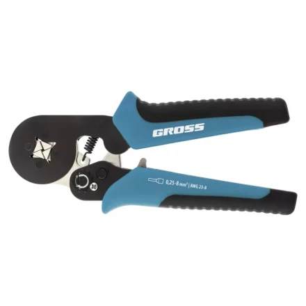 Клещи для обжима наконечников электропроводов Gross с сечением 0.25-8 мм 17724 купить в Новом Уренгое