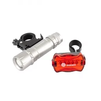 Набор велосипедный: передний 1 Вт Led, 160Lm, задний 5 red Led  Stern 90558 купить в Новом Уренгое