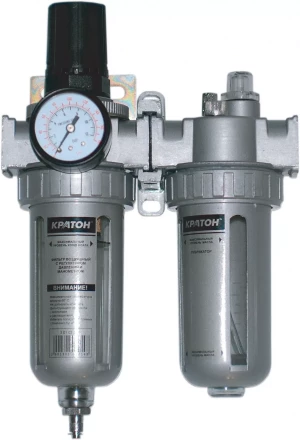 Фильтр воздушный с регулятором давления манометром и лубрикатором Кратон 3 01 03 014 купить в Новом Уренгое