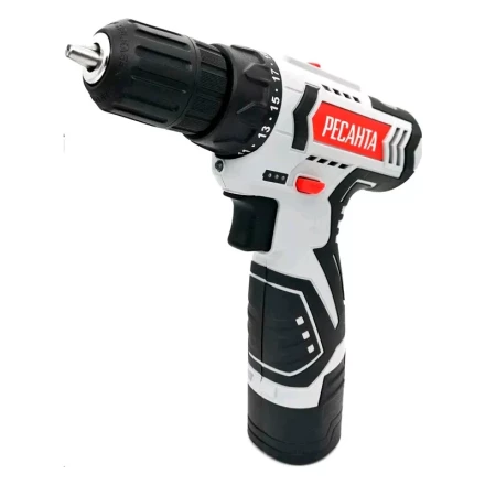 Дрель-шуруповерт аккумуляторная Ресанта ДА-12-2ЛК 75/14/2 купить в Новом Уренгое