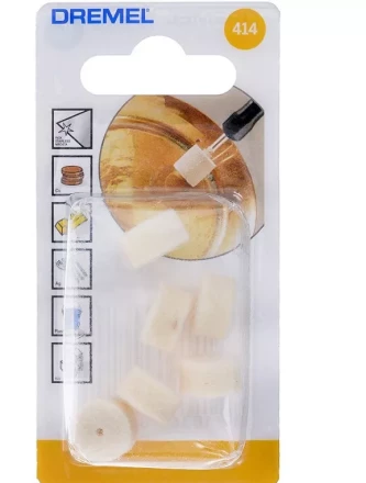 Набор полировальных насадок 414  13мм  6штук  Dremel купить в Новом Уренгое