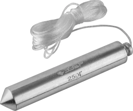 Отвес ЗУБР &quot;МАСТЕР&quot; строительный со шнуром, в пластиковом контейнере, 300 г 0636-300_z01 купить в Новом Уренгое