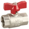 Кран ЗУБР шаровой 1/2" полнопроходной "мама-мама", бабочка, никелированная латунь 51353-N-1/2 купить в Новом Уренгое