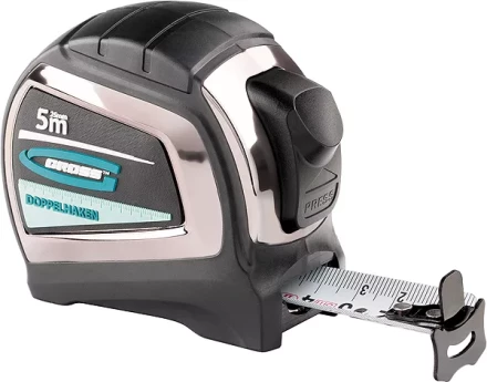 Рулетка &quot;Doppelhaken&quot;,10 м x 25 мм двухсторонний зацеп нейлон двуст. шкала автоматич  GROSS 31126 купить в Новом Уренгое