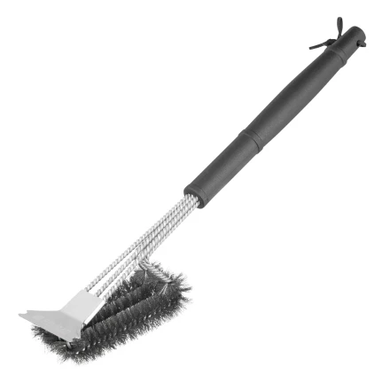 Щетка для чистки гриля 46,5 см, 2 в 1 (щетка, скребок), Camping// Palisad 69702 купить в Новом Уренгое