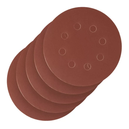 Круг абразивный на ворсовой подложке под &quot;липучку&quot;, перфорированный, P 320, 125 мм, 5 шт Сибртех 738137 купить в Новом Уренгое