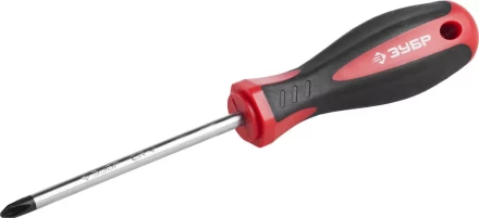 Отвертка ЗУБР &quot;МАСТЕР&quot;, Cr-v, эргономичная двухкомпонентная рукоятка, PH2x100мм 25062-2-100_z03 купить в Новом Уренгое