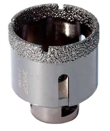 Коронка алмазная по керамограниту D 54 мм для УШМ сух. рез Энкор 48312 купить в Новом Уренгое