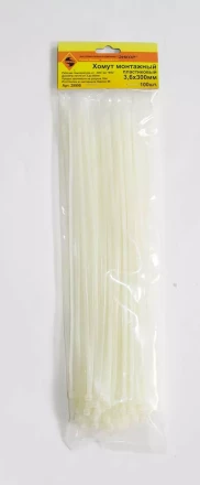 Хомут монтажный 3,6х300 (100 шт)  1/150 29990 купить в Новом Уренгое