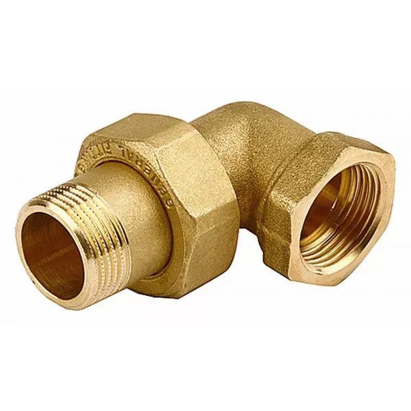 Соединитель GENERAL FITTINGS угловой с накидной гайкой, латунь, г/ш, 1/2" 51035-G/S-1/2 купить в Новом Уренгое