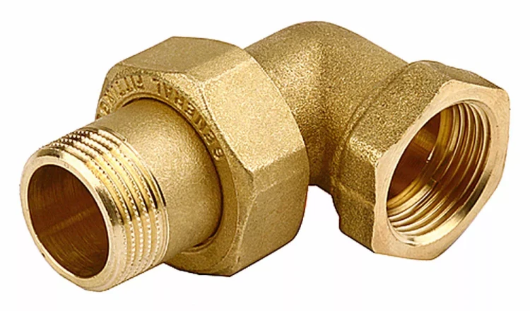 Соединитель GENERAL FITTINGS угловой с накидной гайкой, латунь, г/ш, 1/2" 51035-G/S-1/2 купить в Новом Уренгое