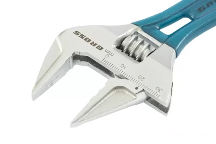 Ключ разводной, 250 мм,CrV, укороченная ручка  GROSS 15566 купить в Новом Уренгое