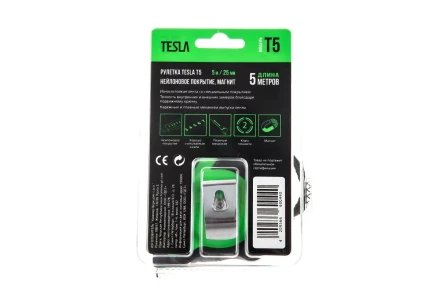 Рулетка TESLA 5м х 25мм (T-5) купить в Новом Уренгое