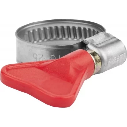 Хомуты ЗУБР &quot;ЭКСПЕРТ&quot; &quot;Бабочка&quot;, нерж. сталь, накатная лента 9 мм, 20-32 мм, 100 шт 37835-20-32-100 купить в Новом Уренгое