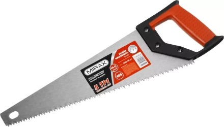 Ножовка по дереву (пила) MIRAX Universal 400 мм, 5 TPI, рез вдоль и поперек волокон, для крупных и средних заготовок 1502-40_z01 купить в Новом Уренгое