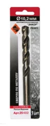 Сверло д/мет Р6М5 10.2мм 1шт. в блистере 25402