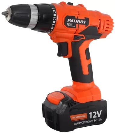 Аккумуляторная дрель-шуруповерт BR 120 PATRIOT купить в Новом Уренгое
