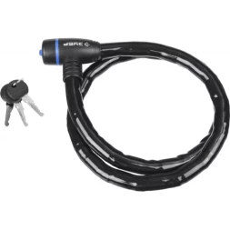 Замок ЗУБР "ПРОФЕССИОНАЛ", тросовый, усиленный, 3 ключа в комплекте, длина троса 1000мм, d 18мм 37260-100