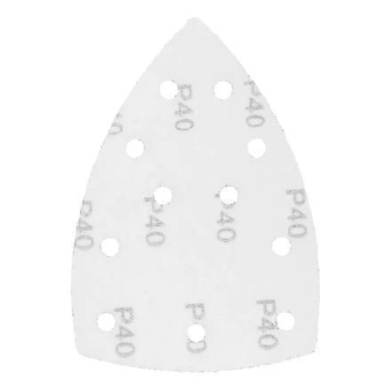 Треугольник абразивный на ворc. подложке под "липучку", перф., P 40, 150х150х100 мм, 5 шт. Denzel 738577 купить в Новом Уренгое