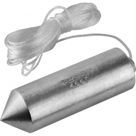 Отвес ЗУБР &quot;МАСТЕР&quot; строительный со шнуром, в пластиковом контейнере, 500 г 0636-480_z01 купить в Новом Уренгое