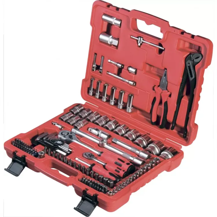 Набор слесарно-монтажный с квадратами 1/4", 1/2" и 5/16", 117 предм  MATRIX PROFI 13587 купить в Новом Уренгое