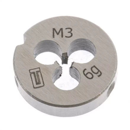 Плашка М3 х 0,5 мм СИБРТЕХ 77005 купить в Новом Уренгое