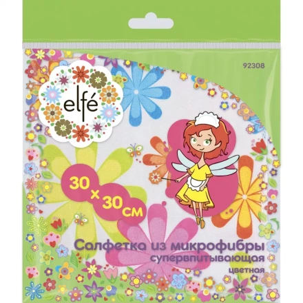 Салфетки из микрофибры цветная 300х300 мм Elfe 92308 купить в Новом Уренгое