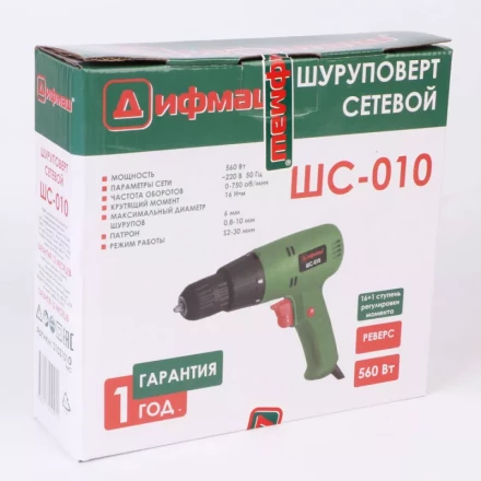 Сетевой шуруповерт Дифмаш ШС-010 купить в Новом Уренгое