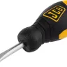 Отвертка JCB, хромомолибденовая сталь S2, двухкомпонентная рукоятка, магнитный наконечник, SL 6,5х40мм JSD012 купить в Новом Уренгое