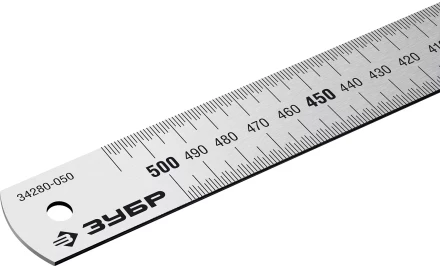ЗУБР Про-50, длина 0.50 м, усиленная нержавеющая линейка, Профессионал (34280-050) купить в Новом Уренгое