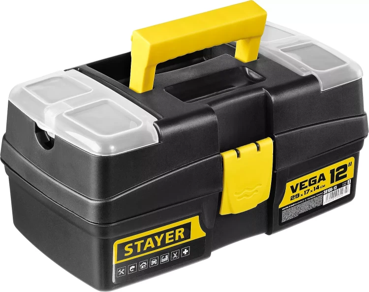 Ящик для инструмента "VEGA-12" пластиковый, STAYER 38105-13_z03 купить в Новом Уренгое