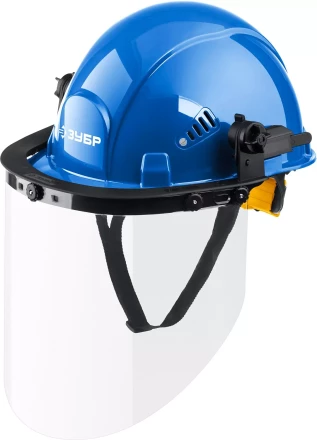 ЗУБР ЗАСЛОН, экран 220 х 385 мм, поликарбон 2 мм, защитный лицевой щиток для крепления на каске, Профессионал (110853) купить в Новом Уренгое
