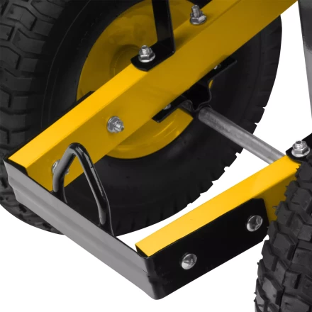 Тачка строительная усиленная объем 140 л 250 кг двухколесная колесо 15х6.00-6 Denzel 69000 купить в Новом Уренгое