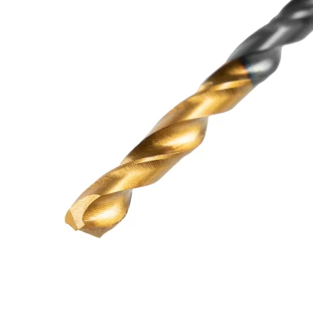 Сверло по металлу, 2,5 мм, HSS-Tin, Golden Tip, 10 шт. Denzel 717204 купить в Новом Уренгое