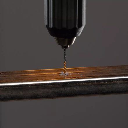 Сверло по металлу, 2,5 мм, HSS-Tin, Golden Tip, 10 шт. Denzel 717204 купить в Новом Уренгое